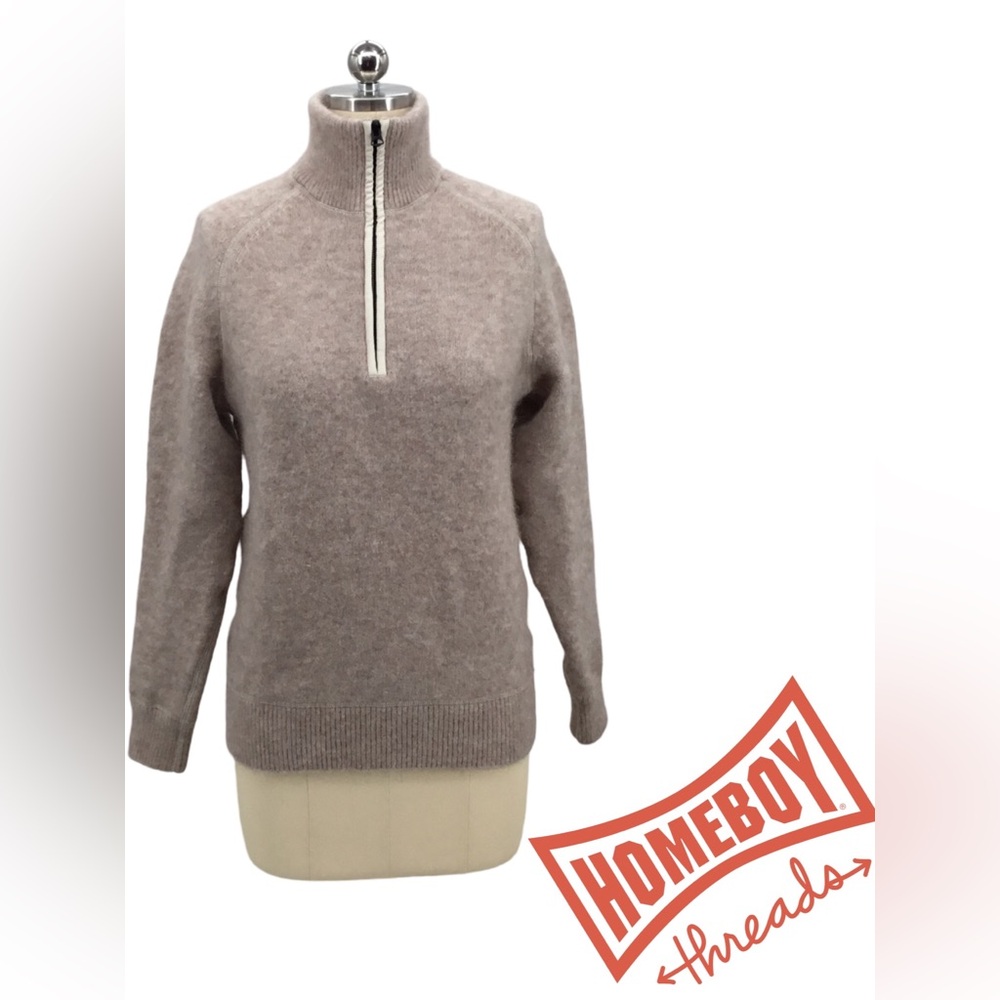 J.Lindeberg Tan Cowl Neck Sweater